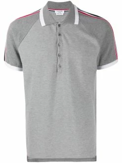 Thom Browne raglan-sleeve piqué polo shirt