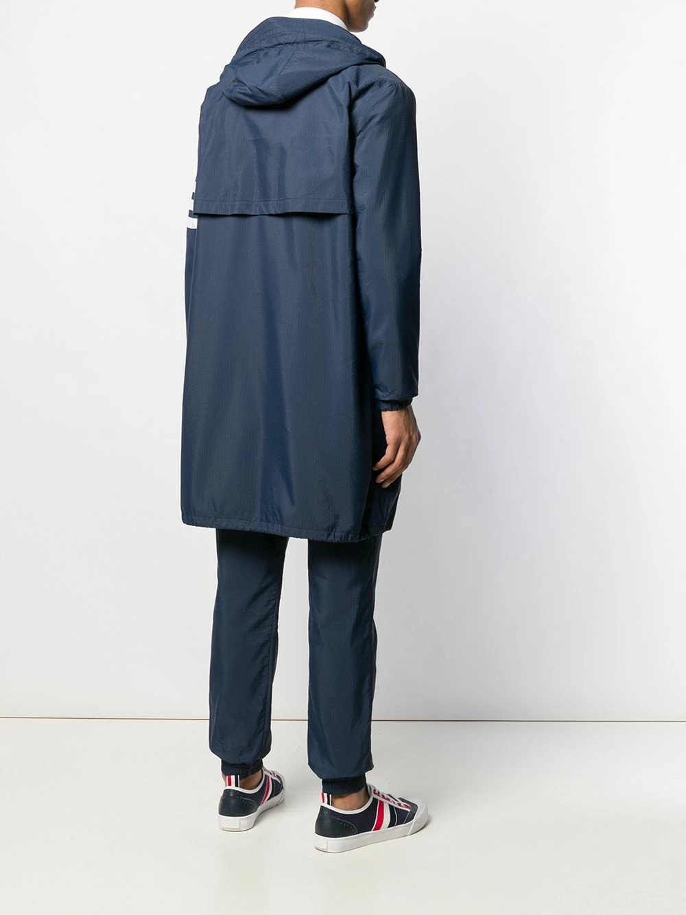 Thom Browne 4 Bar long hooded parka raincoats of men 4 Thom Browne 4-Bar long hooded parka