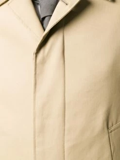 Thom Browne raglan-sleeve bal collar Chesterfield overcoat