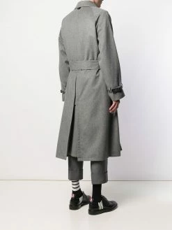 Thom Browne Raglan sleeve cashmere car coat single breasted coats of men 10 Thom Browne raglan-sleeve cashmere car coat