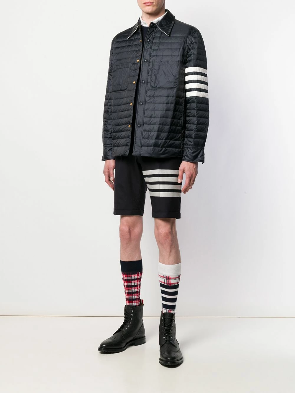Thom Browne 4 Bar plain weave suiting shorts bermuda shorts of men 2 Thom Browne 4-Bar plain weave suiting shorts