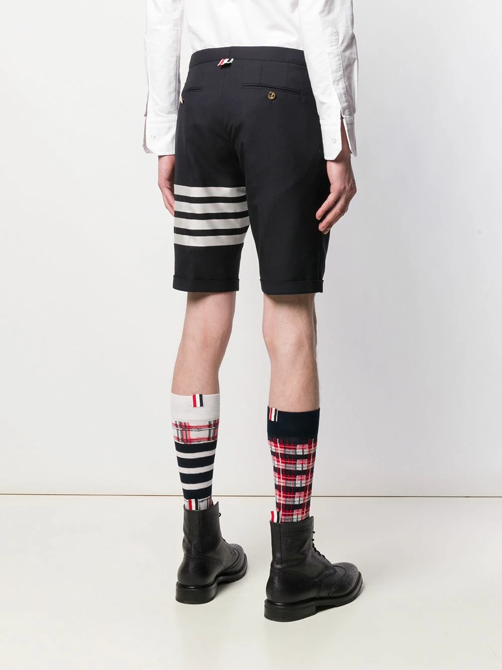 Thom Browne 4 Bar plain weave suiting shorts bermuda shorts of men 4 Thom Browne 4-Bar plain weave suiting shorts