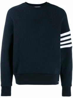 Thom Browne 4-Bar raglan-sleeve sweatshirt