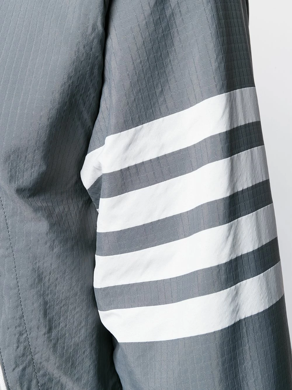 Thom Browne 4 Bar ripstop zip up hoodie lightweight jackets of men 5 Thom Browne 4-Bar ripstop zip-up hoodie