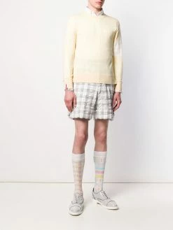Thom Browne crew neck merino jumper