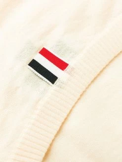 Thom Browne crew neck merino jumper