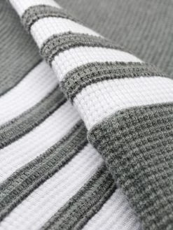 Thom Browne 4-Bar waffle stitch track shorts