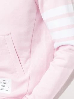 Thom Browne 4-Bar loopback zip-up hoodie