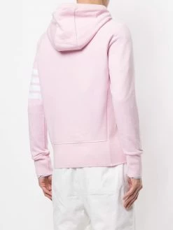 Thom Browne 4-Bar loopback zip-up hoodie