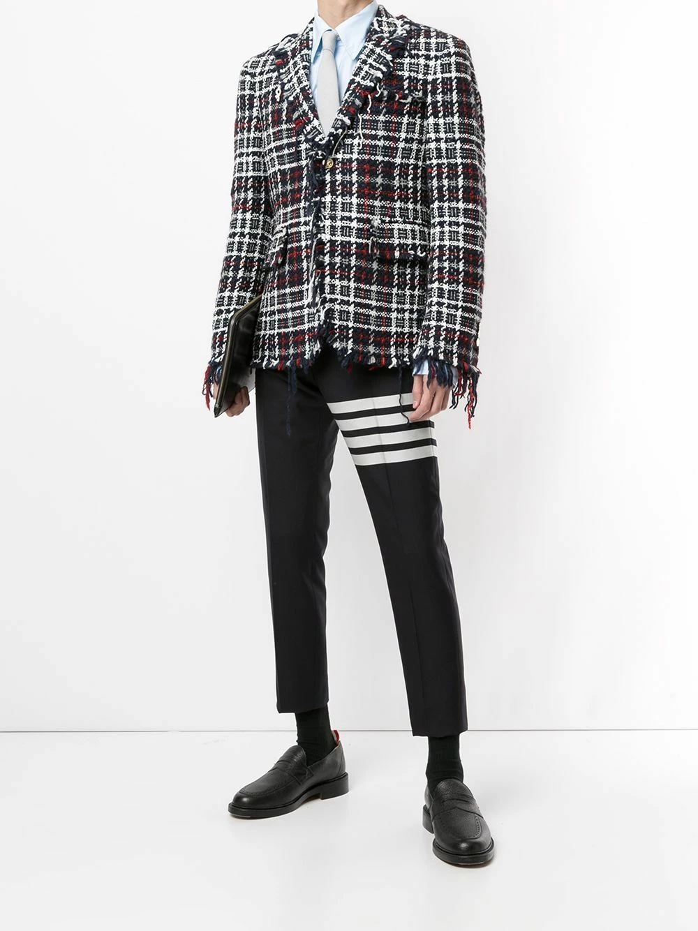 Thom Browne 4 Bar cropped trousers pants of men 2 Thom Browne 4-Bar cropped trousers
