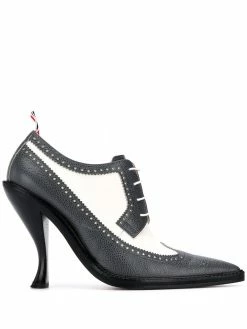Thom Browne curved heel brogue pumps