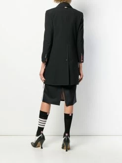 Thom Browne Seersucker wool overcoat single breasted coats of women 10 Thom Browne seersucker wool overcoat