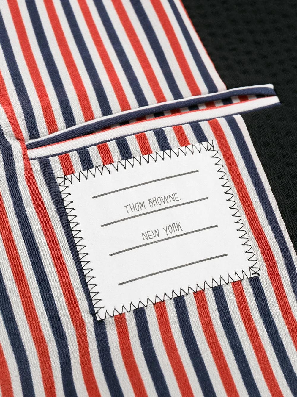 Thom Browne Seersucker wool overcoat single breasted coats of women 6 Thom Browne seersucker wool overcoat