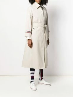 Thom Browne raglan-sleeve waterproof trench overcoat