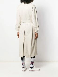 Thom Browne raglan-sleeve waterproof trench overcoat