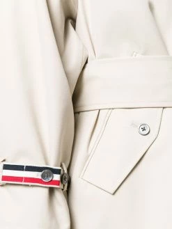 Thom Browne raglan-sleeve waterproof trench overcoat