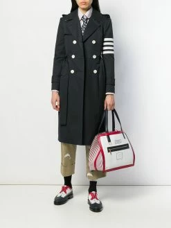 Thom Browne 4-Bar waterproof trench coat