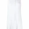 Thom Browne RWB stripe sleeveless pleated tennis dress