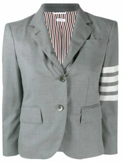 Thom Browne 4-Bar plain weave suiting jacket