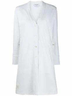 Thom Browne interlock drawcord waist v-neck cardigan