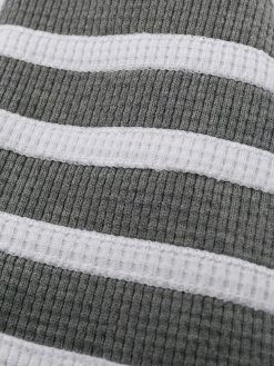 Thom Browne 4-Bar waffle stitch zip-up hoodie