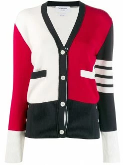 Thom Browne 4-Bar colour-block cardigan