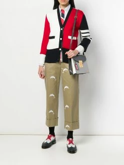 Thom Browne 4-Bar colour-block cardigan