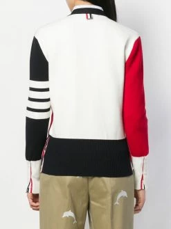 Thom Browne 4-Bar colour-block cardigan