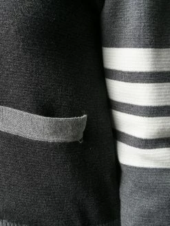 Thom Browne Funmix 4-Bar v-neck cardigan