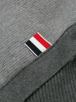 Thom Browne Funmix 4-Bar v-neck cardigan
