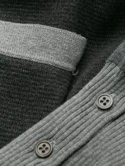 Thom Browne Funmix 4-Bar v-neck cardigan