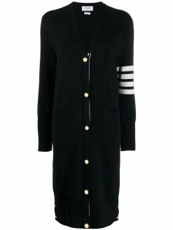 Thom Browne 4-Bar v-neck long cardigan