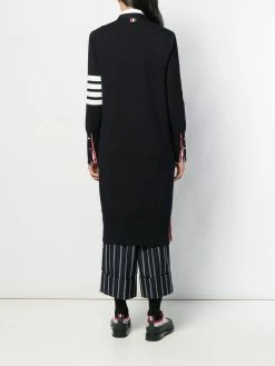 Thom Browne 4 Bar v neck long cardigan cardi-coats of women 8 Thom Browne 4-Bar v-neck long cardigan