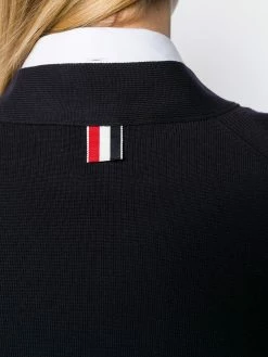 Thom Browne 4-bar raglan sleeved V-neck cardigan
