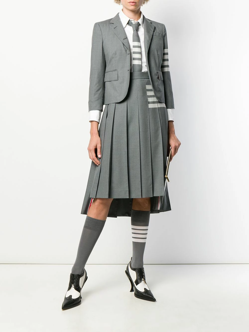 Thom Browne 4 Bar pleated skirt pleated skirts of women 2 Thom Browne 4-Bar pleated skirt