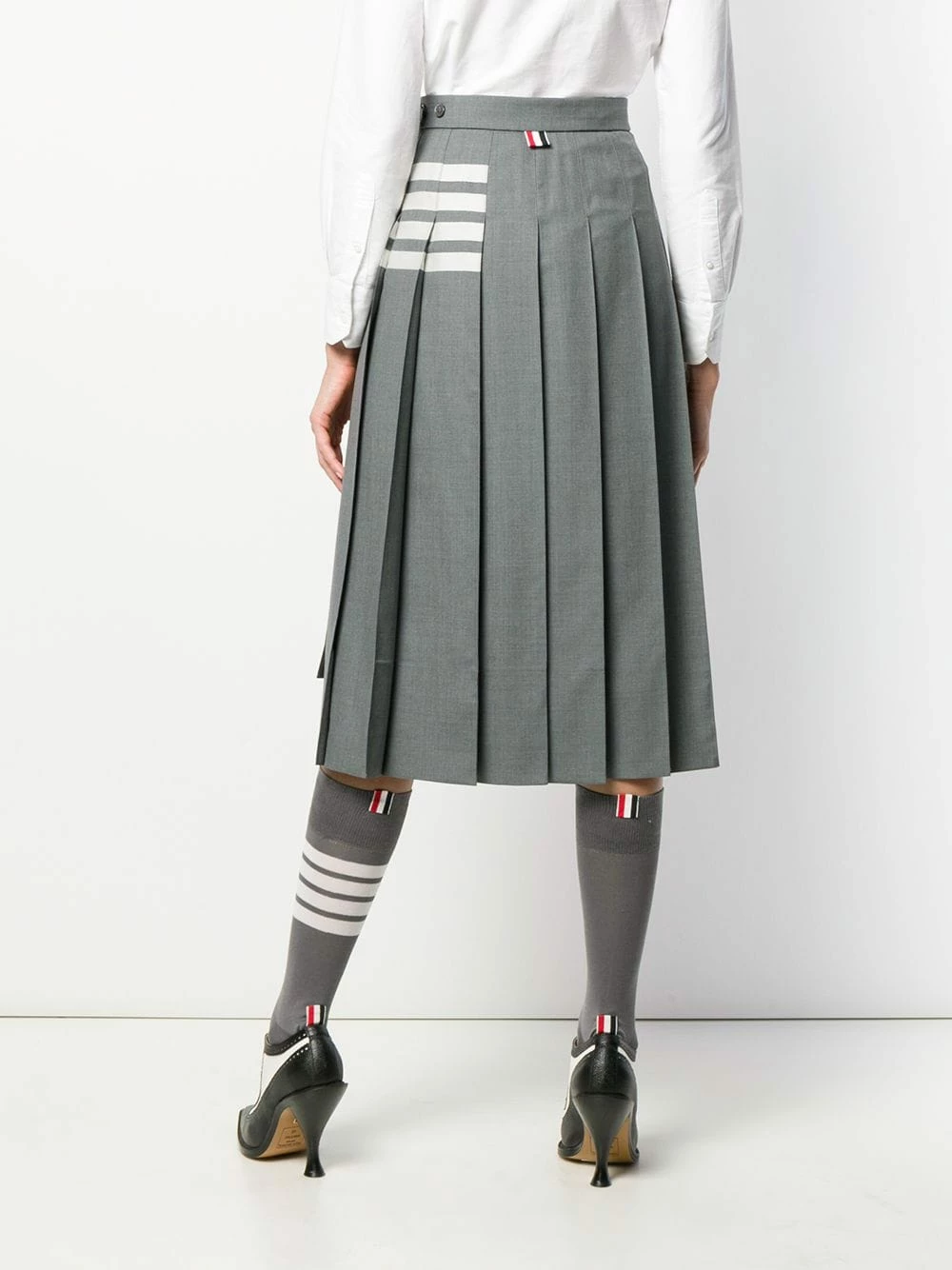 Thom Browne 4 Bar pleated skirt pleated skirts of women 4 Thom Browne 4-Bar pleated skirt
