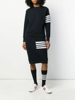 Thom Browne 4-Bar waffle knit sack skirt