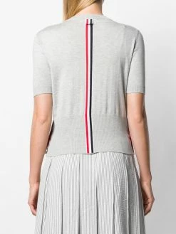 Thom Browne relaxed-fit RWB-stripe knitted top