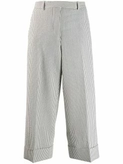 Thom Browne button fly striped sack trousers