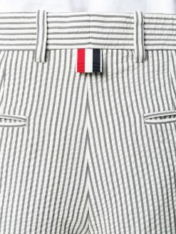 Thom Browne button fly striped sack trousers