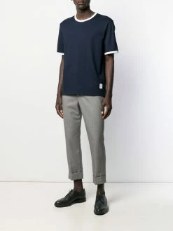Thom Browne contrast trim T-shirt