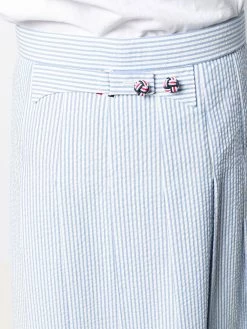 Thom Browne seersucker striped pleated skirt