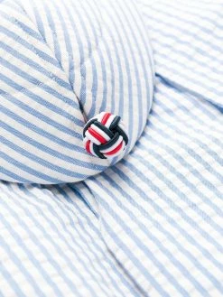 Thom Browne seersucker striped pleated skirt