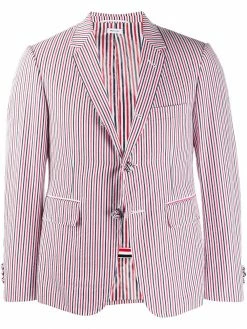 Thom Browne RWB seersucker striped sport blazer