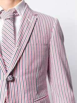 Thom Browne RWB seersucker striped sport blazer