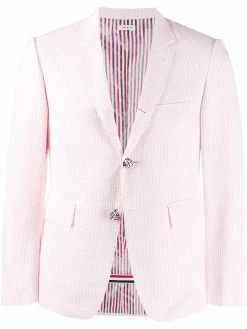 Thom Browne seersucker striped sport blazer