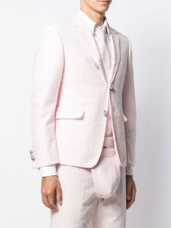 Thom Browne seersucker striped sport blazer
