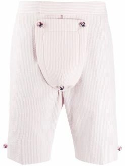 Thom Browne seersucker striped shorts