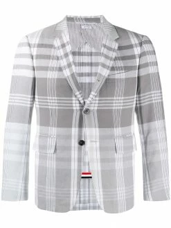 Thom Browne plaid Madras-print sport blazer