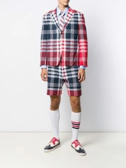 Thom Browne plaid Madras-print sport blazer